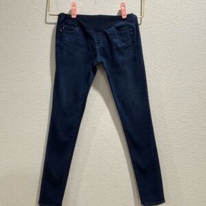 AG maternity dark wash skinny jeans EUC